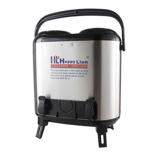 16 Litres Happy lion Twin Hot & Cold Thermos Flask-Silver