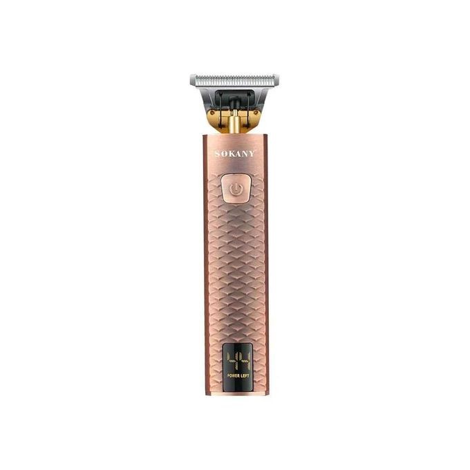 Sokany Rechargeable Hair Trimmer With Stainless Steel Blades And Led Display-Multicolour