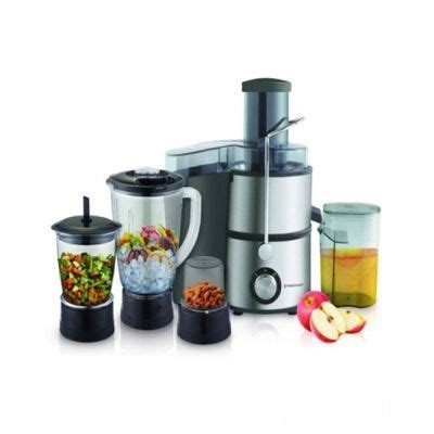 4 In 1 Juicer With Stainless Steel Filter Grinder Mill Juicer Blender And Container-Multicolour