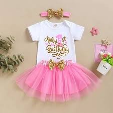 Girls Tutu Set  Skirt+Cotton Tshirt With Headband, Pink,White