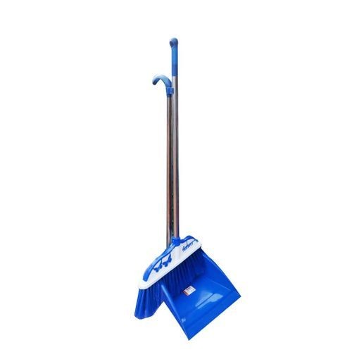 Brush For Sweeping And Dust Pan For Collecting Rubbish - Blue