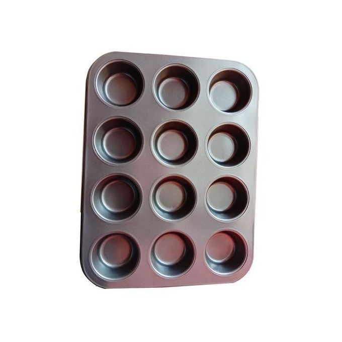 12 Piece Non-stick Cup Cake Mould Muffins Baking Tray
