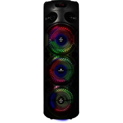 8 Inch Triple Rechargeable Party Speaker Subwoofer With Microphone And Remote Control For Extra Bass And Clear Sound Good For Public Speaking Music - Multiplecolor