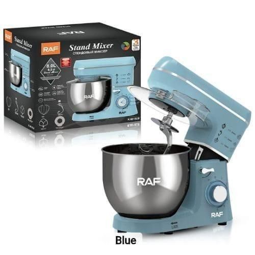 RAF 6-Speed Kitchen 8L Electric Food Stand Mixer Kneading Bread Dough Mixer- Multicolor