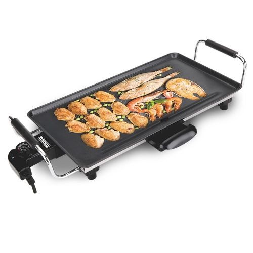 Electric Grill Portable Oven Smokeless Nonstick Barbecue Machine - Black.