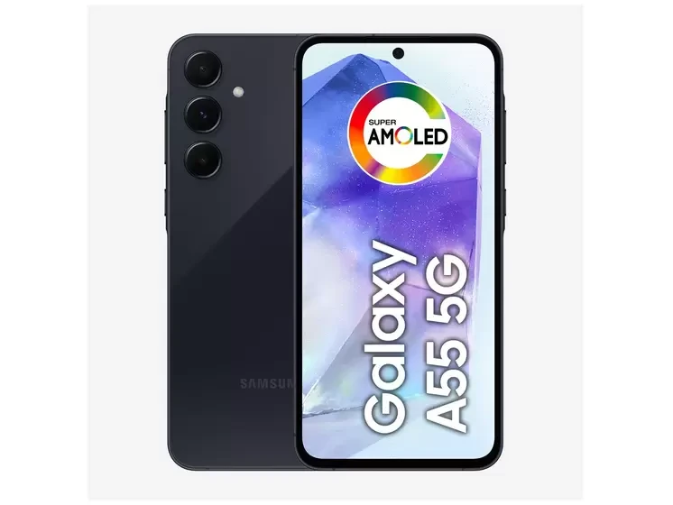Samsung Galaxy A55 5G (Awesome Navy, 8GB RAM, 256GB Storage) | Metal Frame | 50 MP Main Camera (OIS) | Nightography | IP67 | Corning Gorilla Glass Victus+ | sAMOLED with Vision Booster