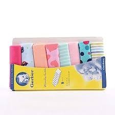Set Of 8 Baby Wash Cloths - Multi-Color.
