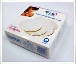 6pcs Washable Breast Pads - White