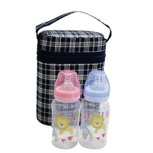 Baby Bottle Warmer With 2 Baby Bottles - Multicolor