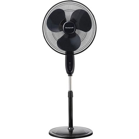 16 Inch Stand Fan With 6 Blades Quiet Operation And Strong Wind Throw-Black/White