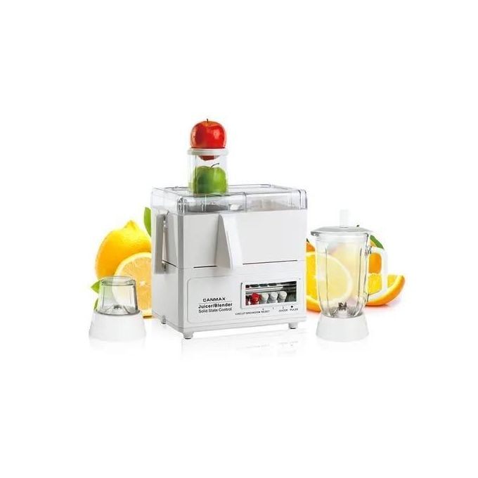 4 In 1 Food Processor And Juicer With 2 Speeds And A Pulse-White