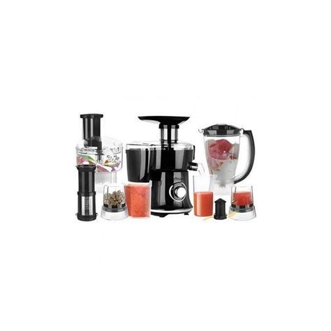Hoffmans 10 In1 Juicer Blender Extractor Mincer Food Processor -Clear .