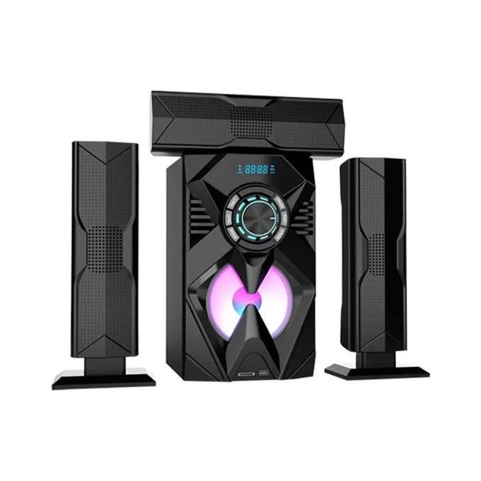 3.1 Multimedia Speaker Subwoofer System With Remote And Bluetooth Function-Black