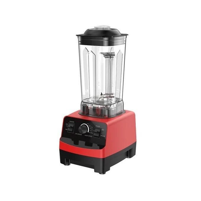 Commercial Plastic Blender Of 2 Liters With 6 Very Sharp Blades With Ice Crushing Function-Multicolour