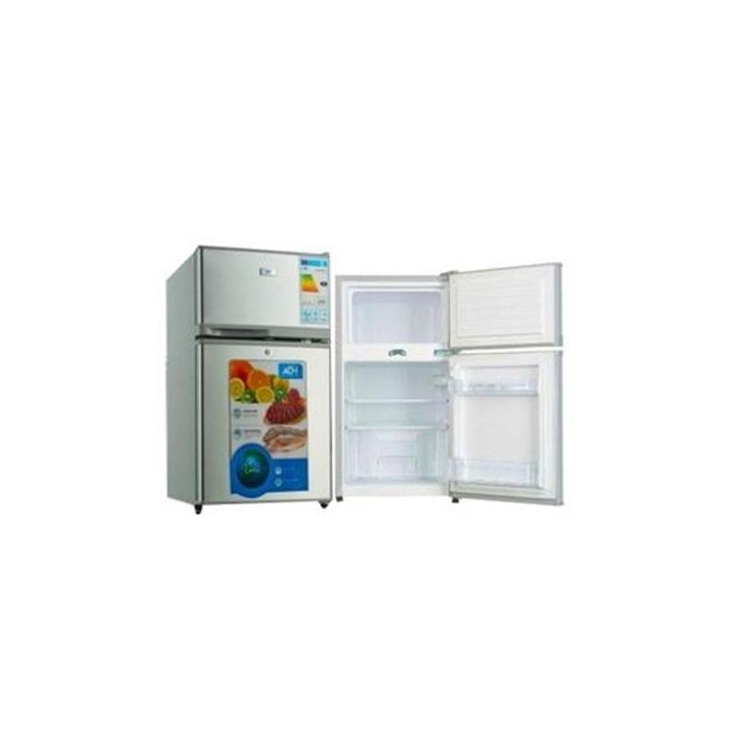 ADH 98 Liters Double Door Refrigerator Fast Cooling Fridge With Deep Freezing Compartment At The Top-Multicolours