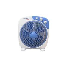 Table Box Fan 12 Inche - White Blue/ Grey