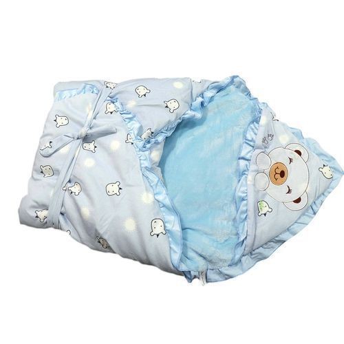 Baby Shawl Receiver  - Light Blue
