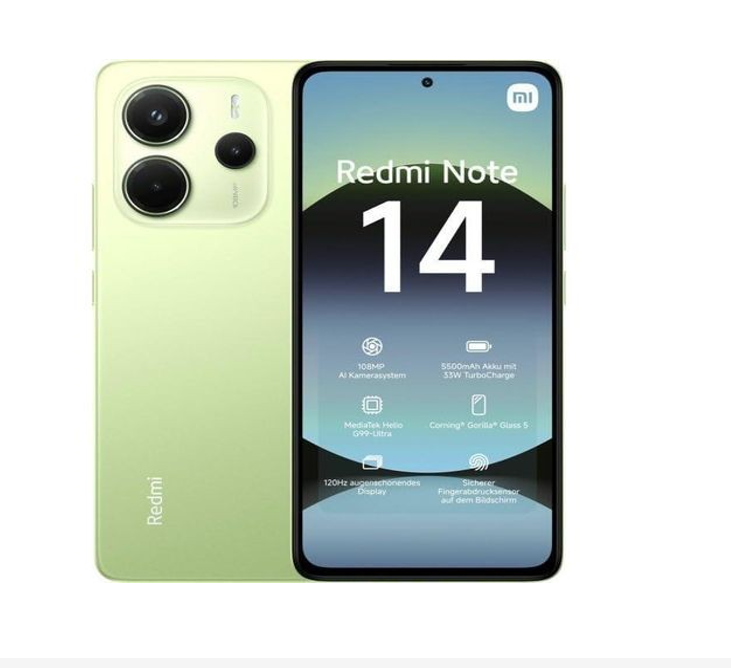 REDMI Note 14 4G (Global) 6.67" 8GB RAM 256GB ROM 108MP 5500mAh - Lime Green