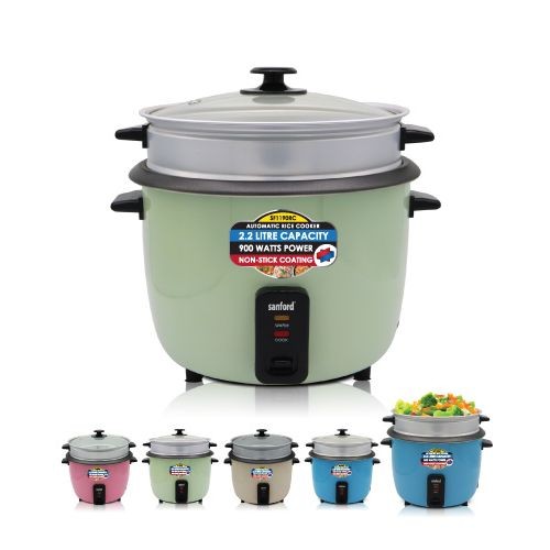 2.8 Litre Rice Cooker Steamer Pot- Multi-colour .