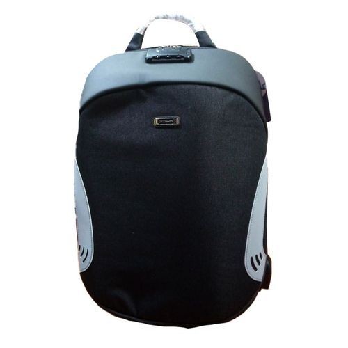 School Laptop Backpack With Security Lock/Black,Grey