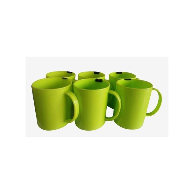 Melamine Cups Set Of 6 Pieces -Green
