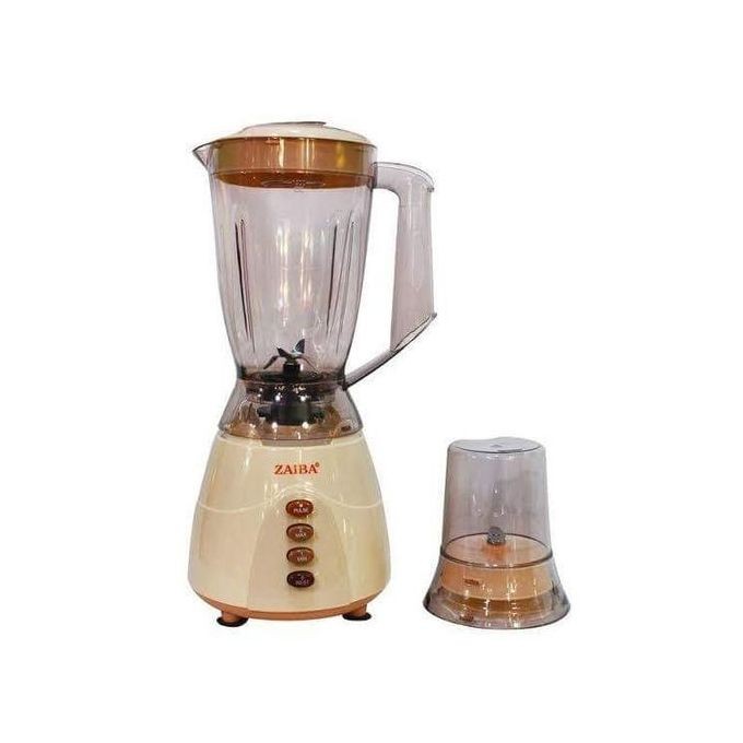 Zaiba 2 In 1 Blender, 1.5 Litres - Cream