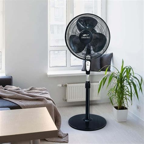 Classic Premium 18" Oscillating  Adjustable Stand Fan - Grey, Black