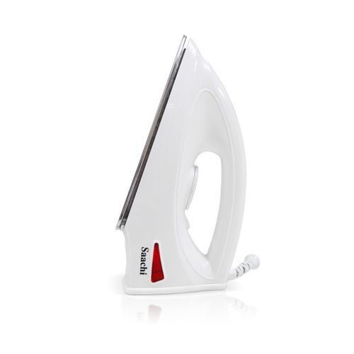 Good Quality Dry Iron With Aluminium Sole Plate-White