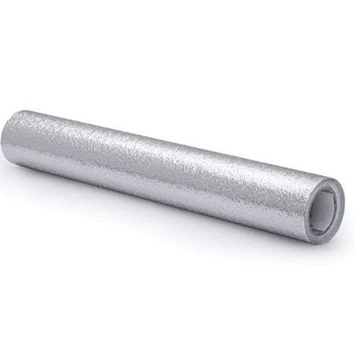 Aluminum Plated Shelf Liner For Kitchen Cupboard Cabinets Self Adhesive Non-Slip Anti-fouling Antibacterial Drawer Shelve Liner Refrigerator Pad Mat Waterproof- Silver