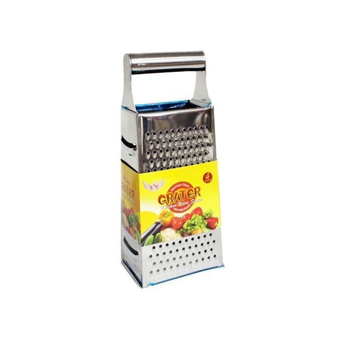 4 Sided Grater For Cutting And Slicing Vegetables - Silver