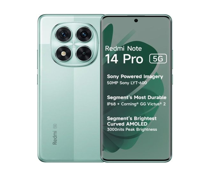 REDMI Note 14 Pro 5G (Global) 6.67" 12GB RAM 512GB ROM 50MP 5500mAh - Green