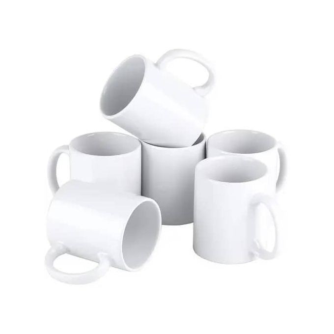 6 Pieces Set Of Tea Cups-White