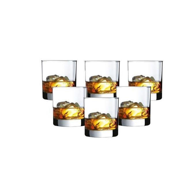 Elegant 6 Pieces Whisky Glasses-Transparent