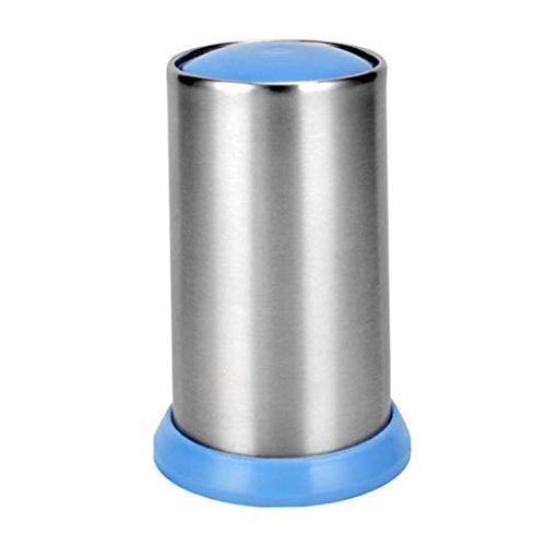 Stainless Steel Toothpick Holder Dispenser - Blue