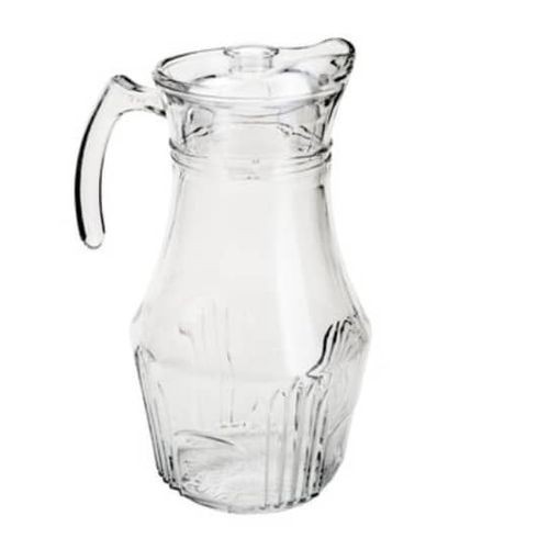 6 Drinking Glasses Plus 1 Glass Jug-Transparent