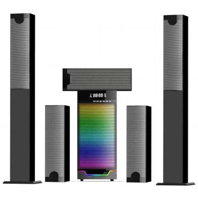 5.1 Multimedia Wireless Hometheatre Sound Bar Subwoofer Speaker-Black