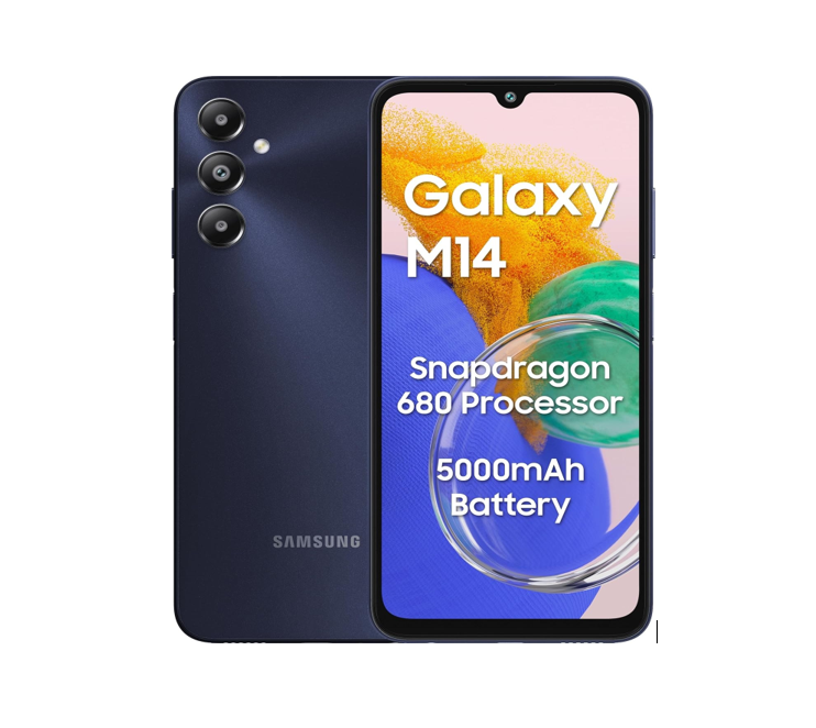 Samsung Galaxy M14 -  6.6" 4GB RAM 64GB ROM 50MP 6000mAh -  Blue