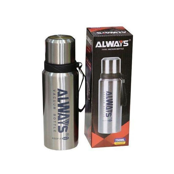 Always Vacuum Flask 1ltre- Silver