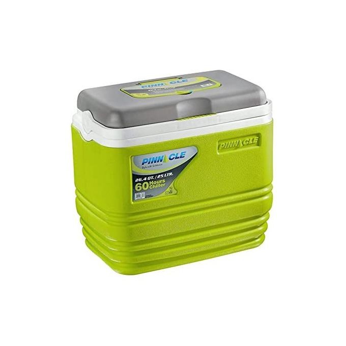 Cooler Box For Chilling And Cooling Drinks-Green/Grey