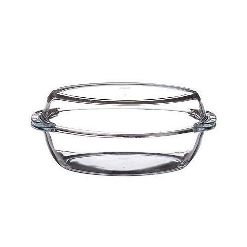 Oval Casserole Dish With Heat Resistant Oven Microwave Safety - Clear
