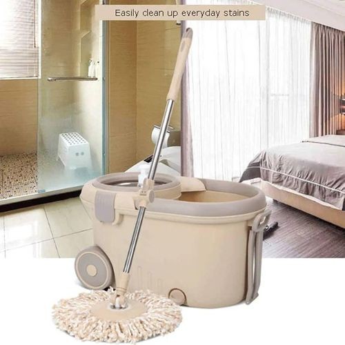 Spin Mop And Bucket Set With Wheels - Multicolor