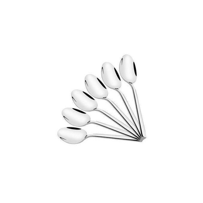 6 Pieces Tea Spoons - Silver