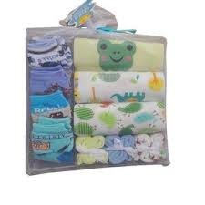 10Pcs Baby Pack, 3 Overalls + 3 Wash towels + 4Pairs Of Socks - Multicolor.