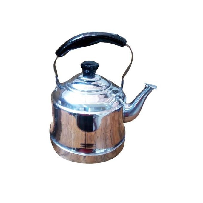 Heavy Duty Non-Electric Whistling Kettle-Silver