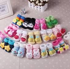 A dozen Animal Cotton Multi Soft Baby Socks - Multi Colour