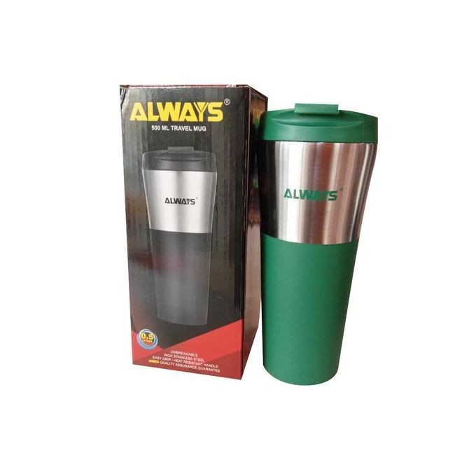 Popular Hot and Cold Travel Mug Of 0.5Liters-Multicolour