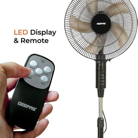 16 Inch Stand Fan With A Powerful Motor -White