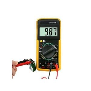 AC/DC Voltmeter Ammeter Voltage Multi Tester - Black, Yellow